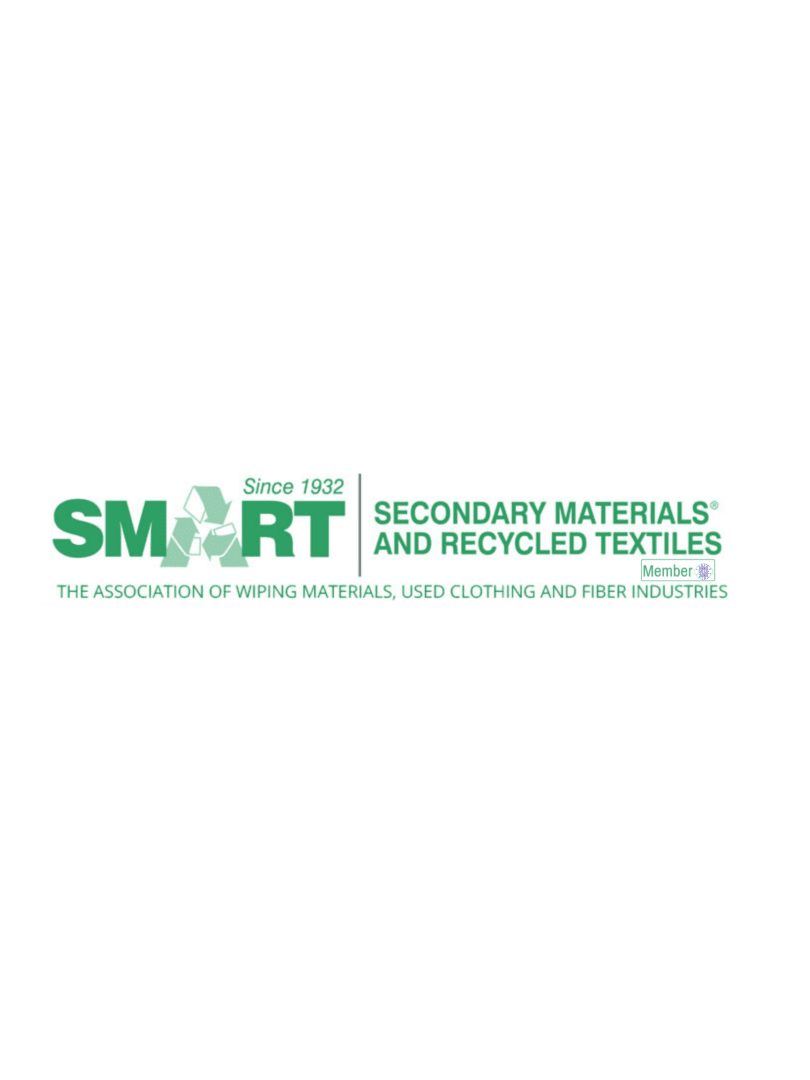 A green and white logo for smart